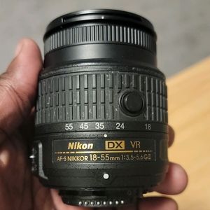 Nikon D3300,  18-55mm lens, 55-200mm lens, and power adapter